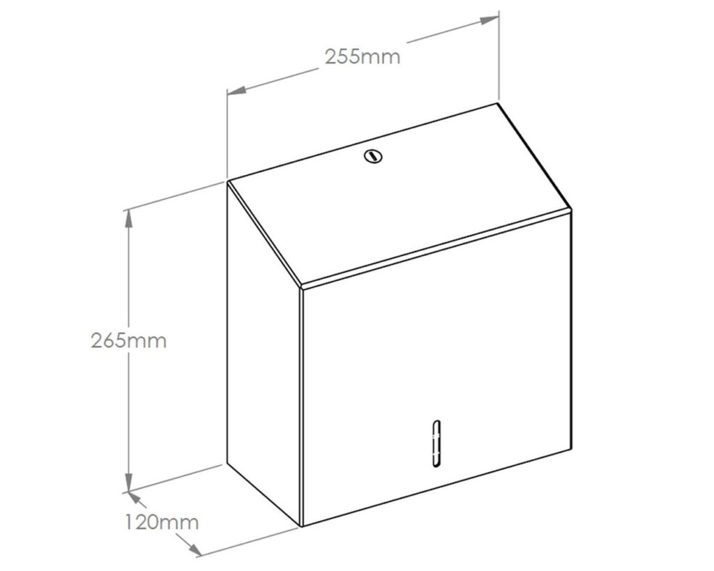 Pojemnik na ręczniki składane MERIDA STELLA SILK GREY LINE MAXI, szary jedwabisty