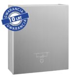 Podszafkowy pojemnik na ręczniki składane MERIDA STELLA SLIM MAXI, stal matowa