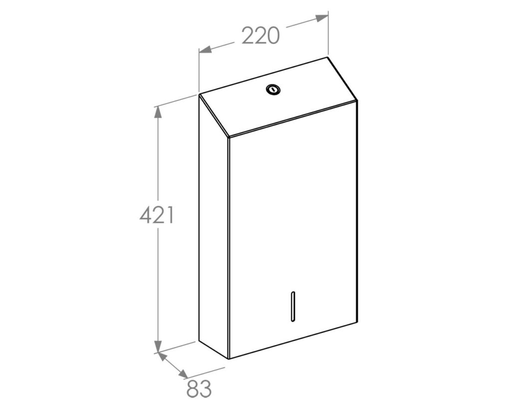 Pojemnik na ręczniki składane MERIDA STELLA SLIM GREEN LINE MEGA, zielony