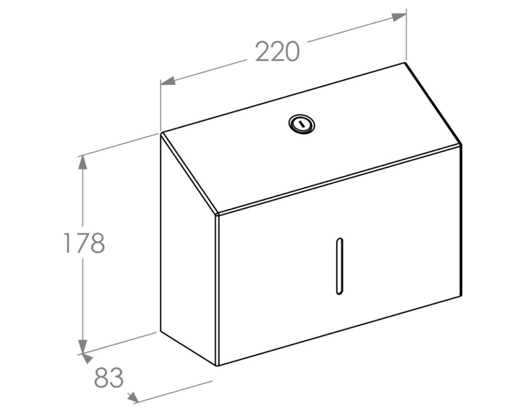 Pojemnik na ręczniki składane MERIDA STELLA SLIM BLUE LINE MINI, niebieski