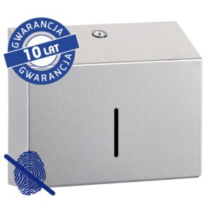 Pojemnik na ręczniki składane MERIDA STELLA SLIM Anti-FingerPrint MINI, stal matowa z powłoką AFP