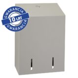 Pojemnik na papier toaletowy w listkach MERIDA STELLA STONE GREY, pojemność do 900 szt., kamienny szary