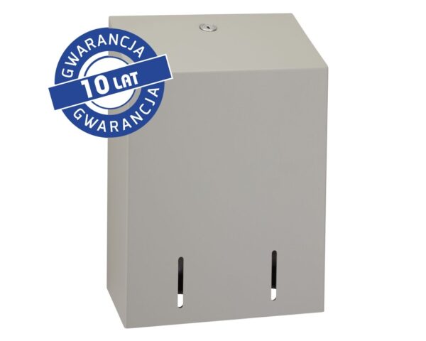 Pojemnik na papier toaletowy w listkach MERIDA STELLA STONE GREY, pojemność do 900 szt., kamienny szary