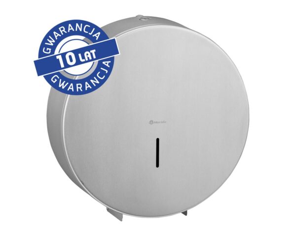 Pojemnik na papier toaletowy MERIDA STELLA MEGA, średnica papieru do 28 cm, stal matowa