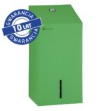 Pojemnik na papier toaletowy w listkach MERIDA STELLA GREEN LINE, pojemność do 450 szt., zielony