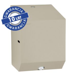 Pojemnik na ręczniki papierowe w rolach lub papier toaletowy w systemie listkowym MERIDA STELLA SILK GREY LINE MINI, szary jedwabisty