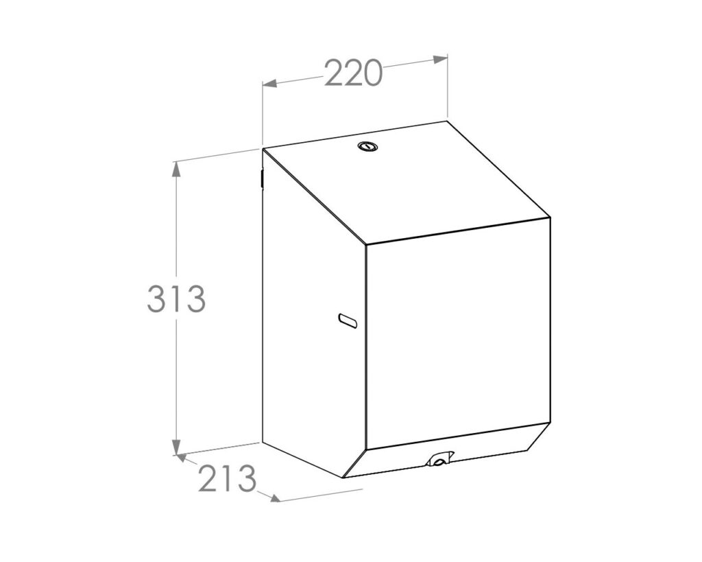 Pojemnik na ręczniki papierowe w rolach MERIDA STELLA GREEN LINE MAXI, zielony