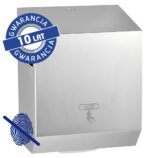 Automatyczny bezdotykowy podajnik ręczników papierowych w rolach MERIDA STELLA Anti-FingerPrint AUTOMATIC MAXI, stal matowa z powłoką AFP