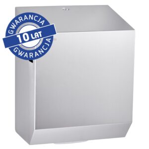 Mechaniczny podajnik ręczników papierowych w rolach MERIDA STELLA AUTOMATIC MAXI, stal polerowana