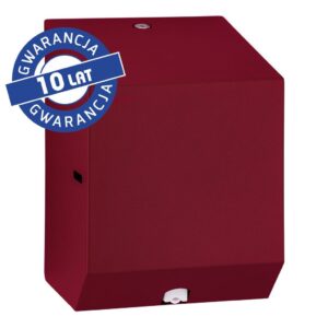 Pojemnik na ręczniki papierowe w rolach lub papier toaletowy w systemie listkowym MERIDA STELLA RED LINE MINI, czerwony