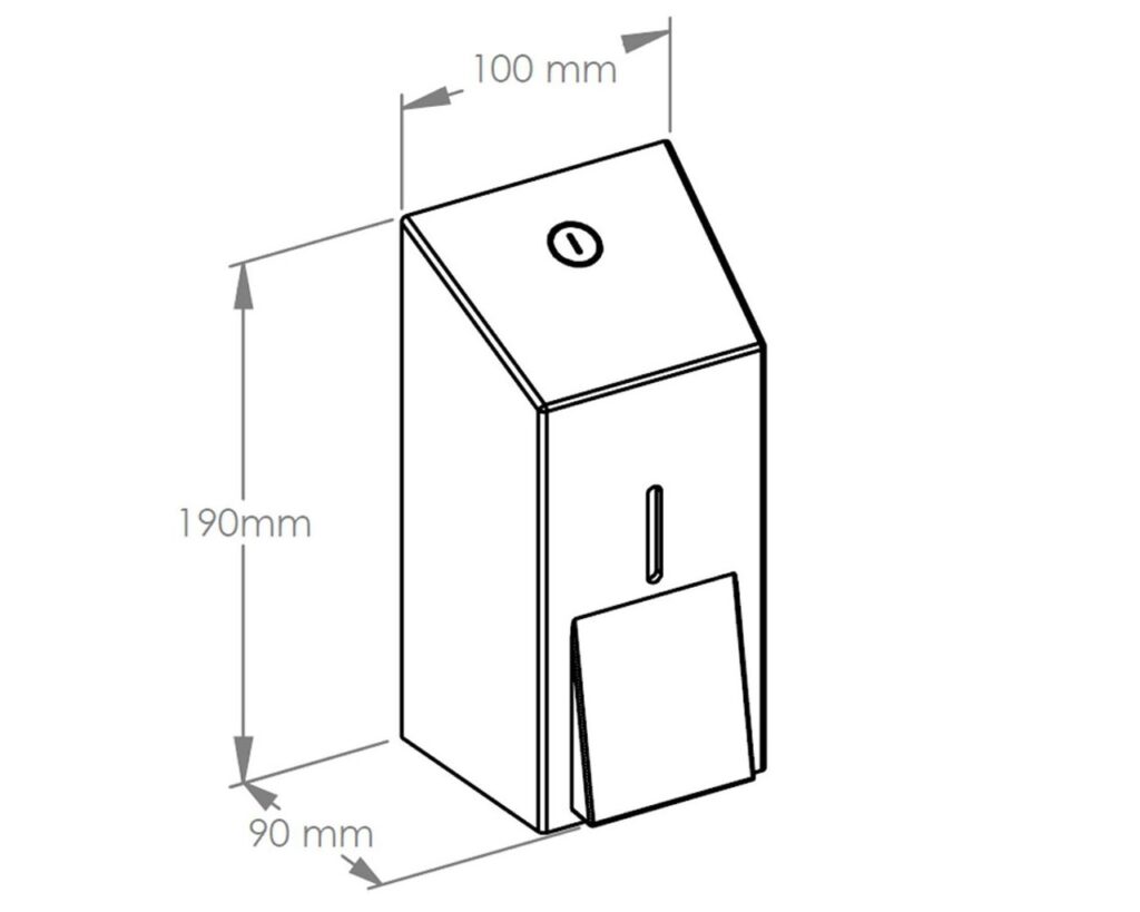 Dozownik mydła w płynie MERIDA STELLA STONE GREY LINE MINI, pojemność zbiornika 400 ml, szary kamienny