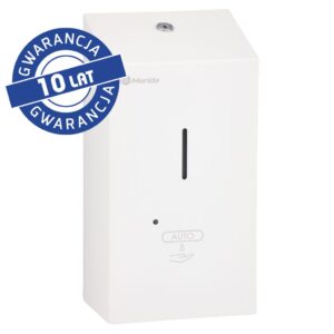 Bezdotykowy automatyczny dozownik mydła w pianie, MERIDA STELLA WHITE LINE AUTOMATIC na jednorazowe wkłady 1000 g, biały