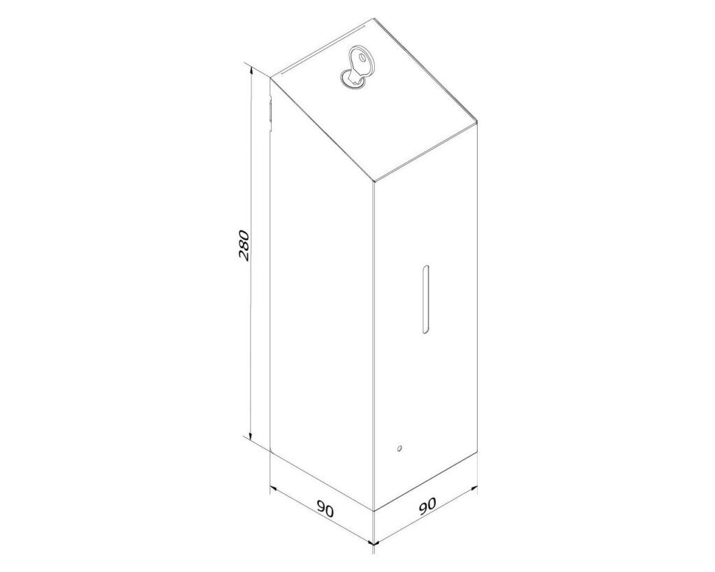 Bezdotykowy automatyczny dozownik mydła w pianie MERIDA STELLA AUTOMATIC SLIM SILK GREY LINE na jednorazowe wkłady 800 ml, szary jedwabisty