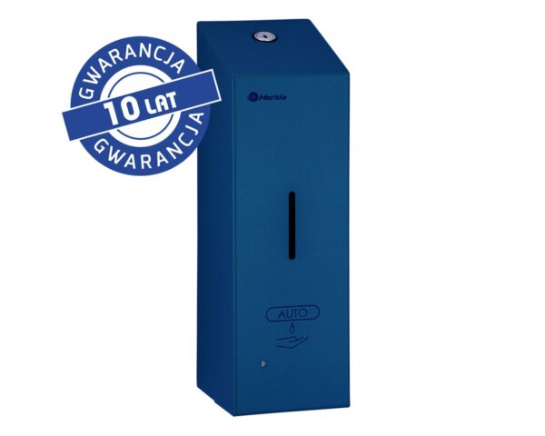 Bezdotykowy automatyczny dozownik mydła w pianie MERIDA STELLA AUTOMATIC SLIM BLUE LINE na jednorazowe wkłady 800 ml, niebieski