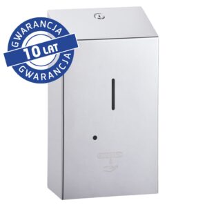 Bezdotykowy automatyczny dozownik mydła w pianie MERIDA STELLA AUTOMATIC na jednorazowe wkłady 1000 g, stal polerowana