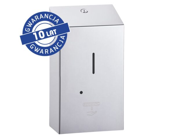 Bezdotykowy automatyczny dozownik mydła w pianie MERIDA STELLA AUTOMATIC na jednorazowe wkłady 1000 g, stal polerowana