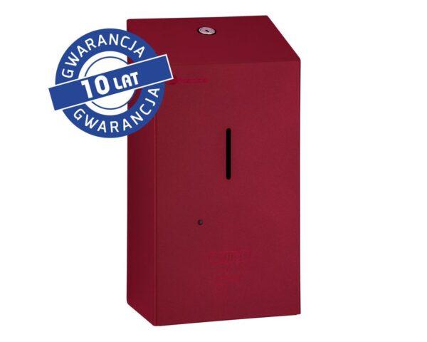 Bezdotykowy automatyczny dozownik mydła w pianie MERIDA STELLA AUTOMATIC RED LINE na jednorazowe wkłady 1000 g, czerwony