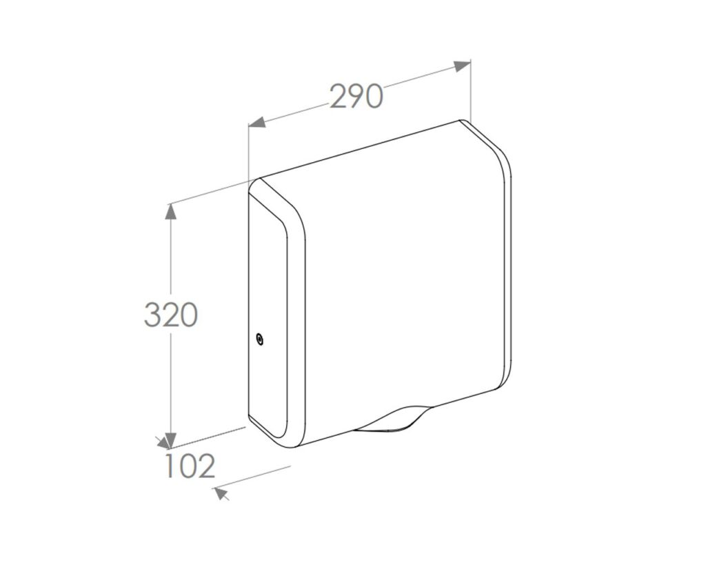 Suszarka do rąk MERIDA TURBO JET SLIM VIOLET LINE, fioletowa