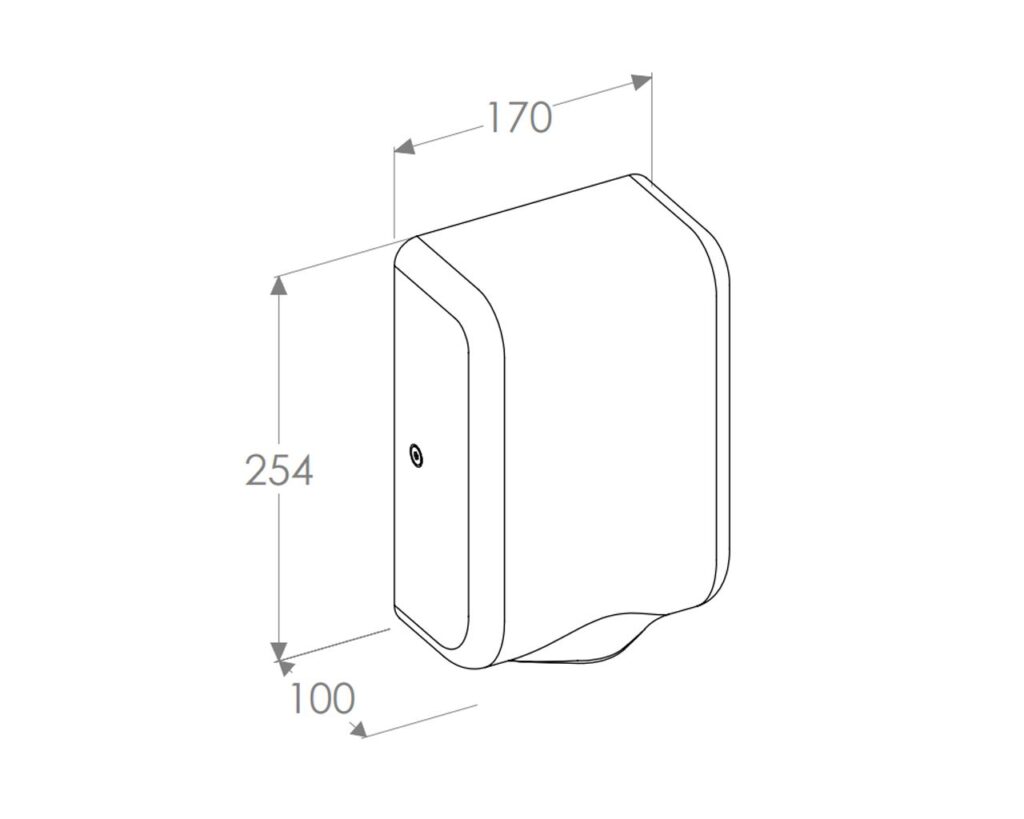 Suszarka do rąk MERIDA TURBO JET SLIM MINI VIOLET LINE, fioletowa