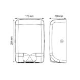 Suszarka do rąk MERIDA TURBO JET SLIM MINI RED LINE, czerwona