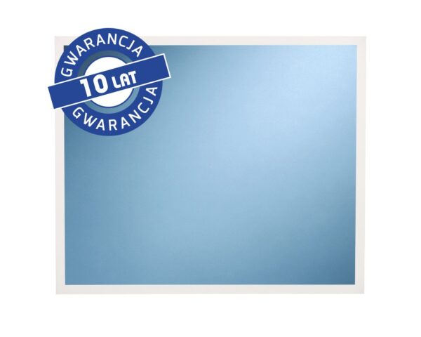 Lustro w ramie metalowej - białej MERIDA STELLA WHITE LINE, 50 x 60 cm