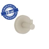 Wieszak pojedynczy MERIDA STELLA SILK GREY LINE, szary jedwabisty