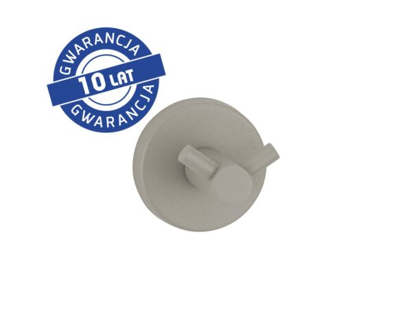 Wieszak podwójny MERIDA STELLA STONE GREY LINE, szary kamienny