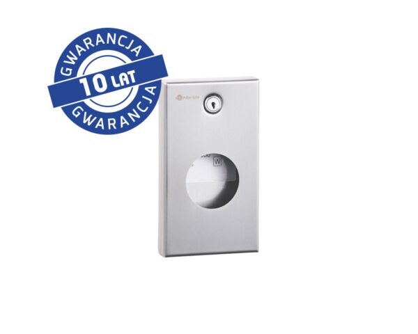 Pojemnik na torebki higieniczne MERIDA STELLA, pojemność 30 szt. torebek, stal matowa