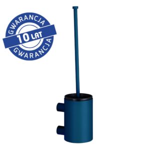 Szczotka do WC z uchwytem mocowanym do ściany, tuba krótka, MERIDA STELLA BLUE LINE, niebieska