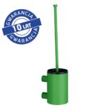Szczotka do WC z uchwytem mocowanym do ściany, tuba krótka, MERIDA STELLA GREEN LINE, zielona