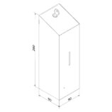 Bezdotykowy automatyczny dozownik mydła w pianie MERIDA STELLA AUTOMATIC SLIM Anti-FingerPrint, stal matowa z powłoką AFP