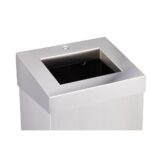 Kosz otwarty MERIDA STELLA - 45 l, stal matowa z powłoką AFP