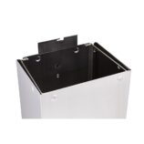 Kosz otwarty MERIDA STELLA - 45 l, stal matowa z powłoką AFP