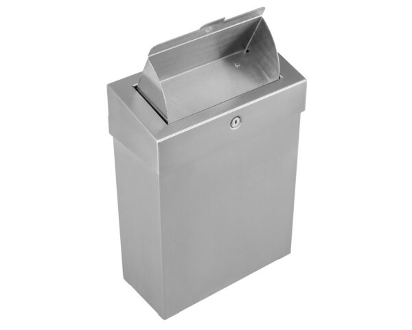 Kosz do damskich toalet MERIDA STELLA, pojemność 10 l, stal matowa Kosz do damskich toalet MERIDA STELLA, pojemność 10 l, stal matowa