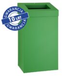 Kosz na odpady otwarty MERIDA STELLA GREEN LINE, pojemność 45 l, zielony