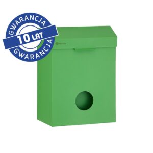 Kosz do damskich toalet MERIDA STELLA GREEN LINE z pojemnikiem na torebki higieniczne, pojemność 4,4 l, zielony