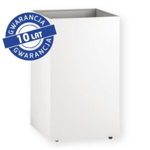 Kosz podblatowy na kółkach MERIDA STELLA WHITE LINE, pojemność 60 l, biały