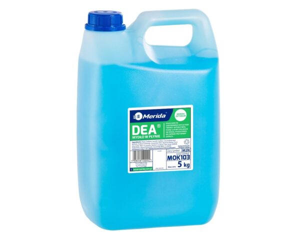 Mydło w płynie MERIDA DEA niebieskie, kanister 5 kg