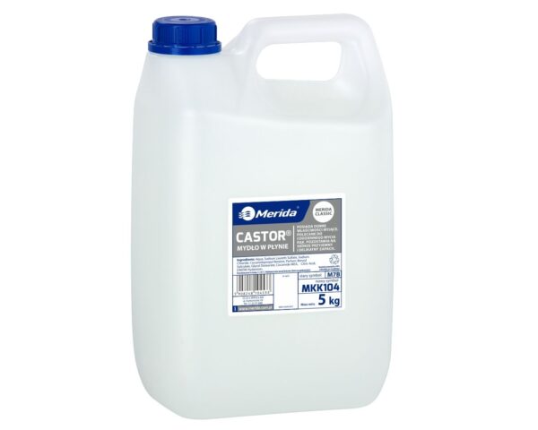 Mydło w płynie MERIDA CASTOR białe, kanister 5 kg