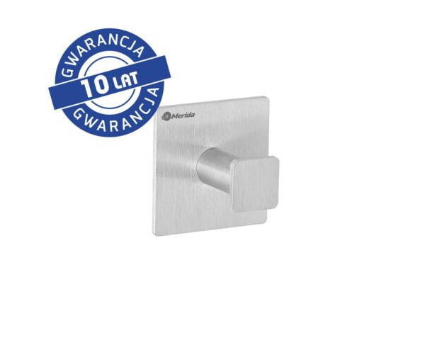 Wieszak pojedynczy KWADRAT matowy, jednopunktowe mocowanie, matowy