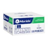 Papier toaletowy bez gilzy, MERIDA OPTIMUM ECOLABEL, dwuwarstwowy, biały, średnica 12 cm, długość 85 m, karton 18 rolek