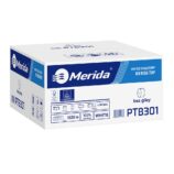 Papier toaletowy bez gilzy, MERIDA TOP ECOLABEL, dwuwarstwowy, biały, średnica 12 cm, długość 85 m, karton 18 rolek