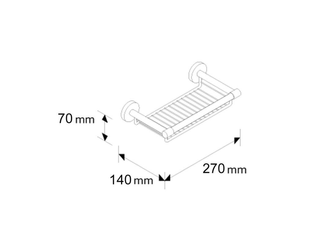 Mydelniczka koszyczek MERIDA STELLA BLACK, czarna