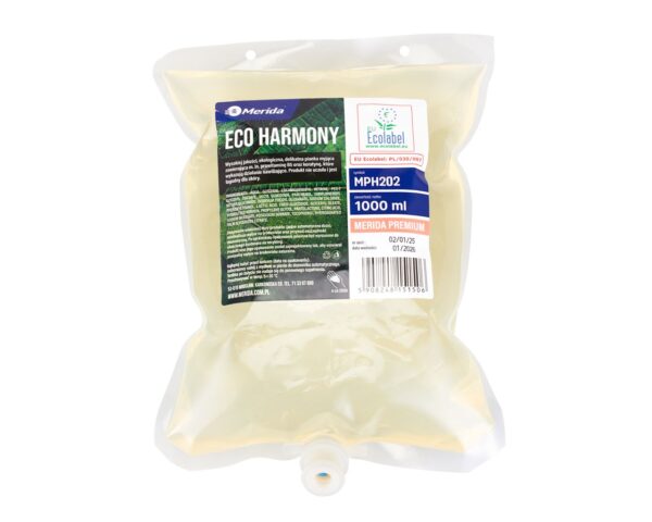 Mydło w pianie MERIDA ECO HARMONY, wkład 1000 ml, bez zapachu, ECOLABEL