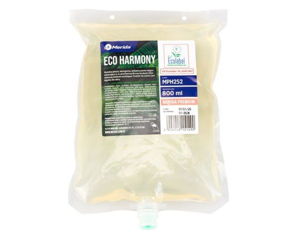 Mydło w pianie MERIDA ECO HARMONY AUTOMATIC, wkład 800 ml, bez zapachu, ECOLABEL