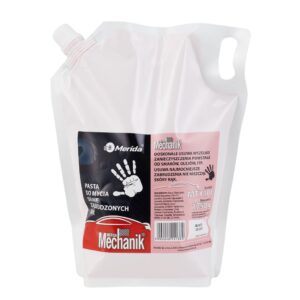 Pasta do mycia silnie zabrudzonych rąk MERIDA MECHANIK, wkład 1750 g do uzupełnienia rubinowej butelki z pompką
