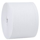 Papier toaletowy bez gilzy MERIDA CLASSIC, biały, średnica 12 cm, długość 125 m, jednowarstwowy, karton 18 szt, ECOLABEL