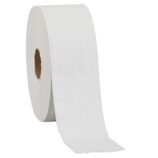 Papier toaletowy MERIDA OPTIMUM, biały, średnica 23 cm, długość 210 m, dwuwarstwowy, zgrzewka 6 szt., ECOLABEL