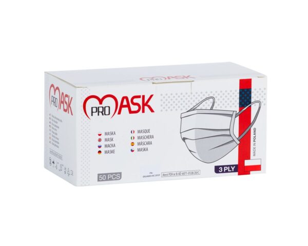 Maseczki medyczne jednorazowe z atestem 50 szt. Maseczki medyczne jednorazowe z atestem 50 szt.