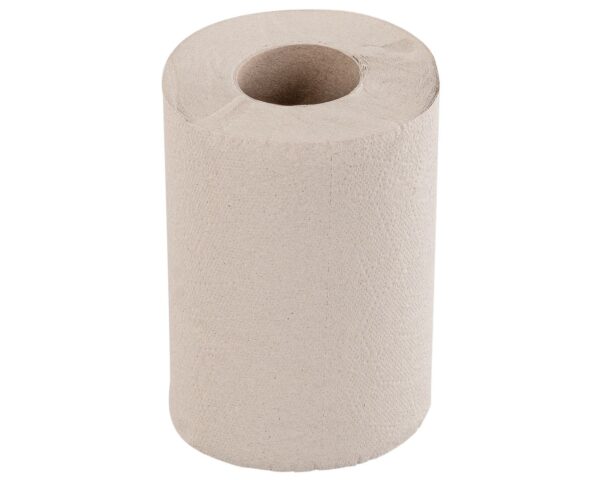 Ręczniki papierowe w roli MERIDA ECONOMY MINI, szare, jednowarstwowy, długość 60 m, opakowanie 12 rolek Ręczniki papierowe w roli MERIDA ECONOMY MINI, szare, jednowarstwowy, długość 60 m, opakowanie 12 rolek